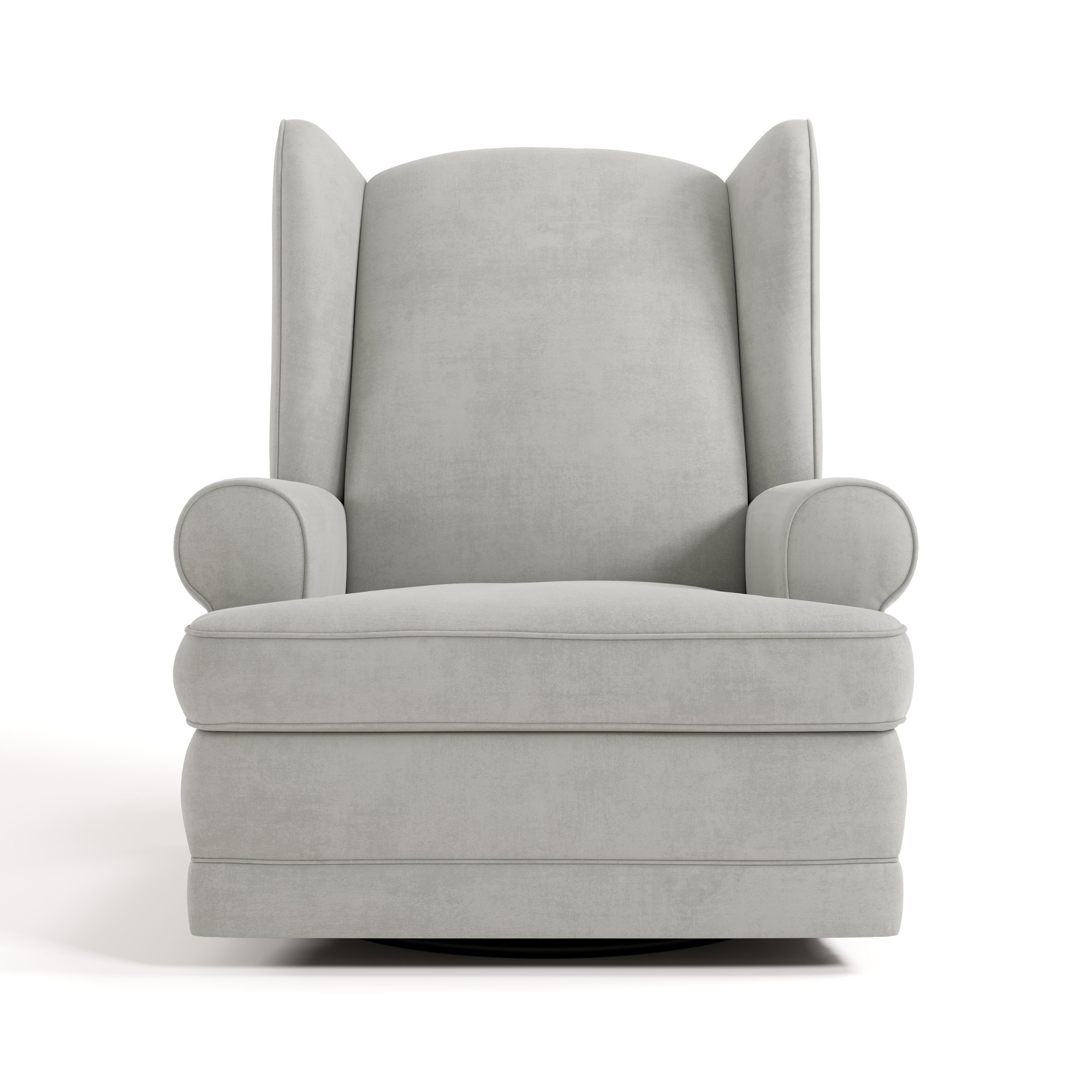 Serenity Swivel Reclining Glider with USB, Steel Polyester Blend