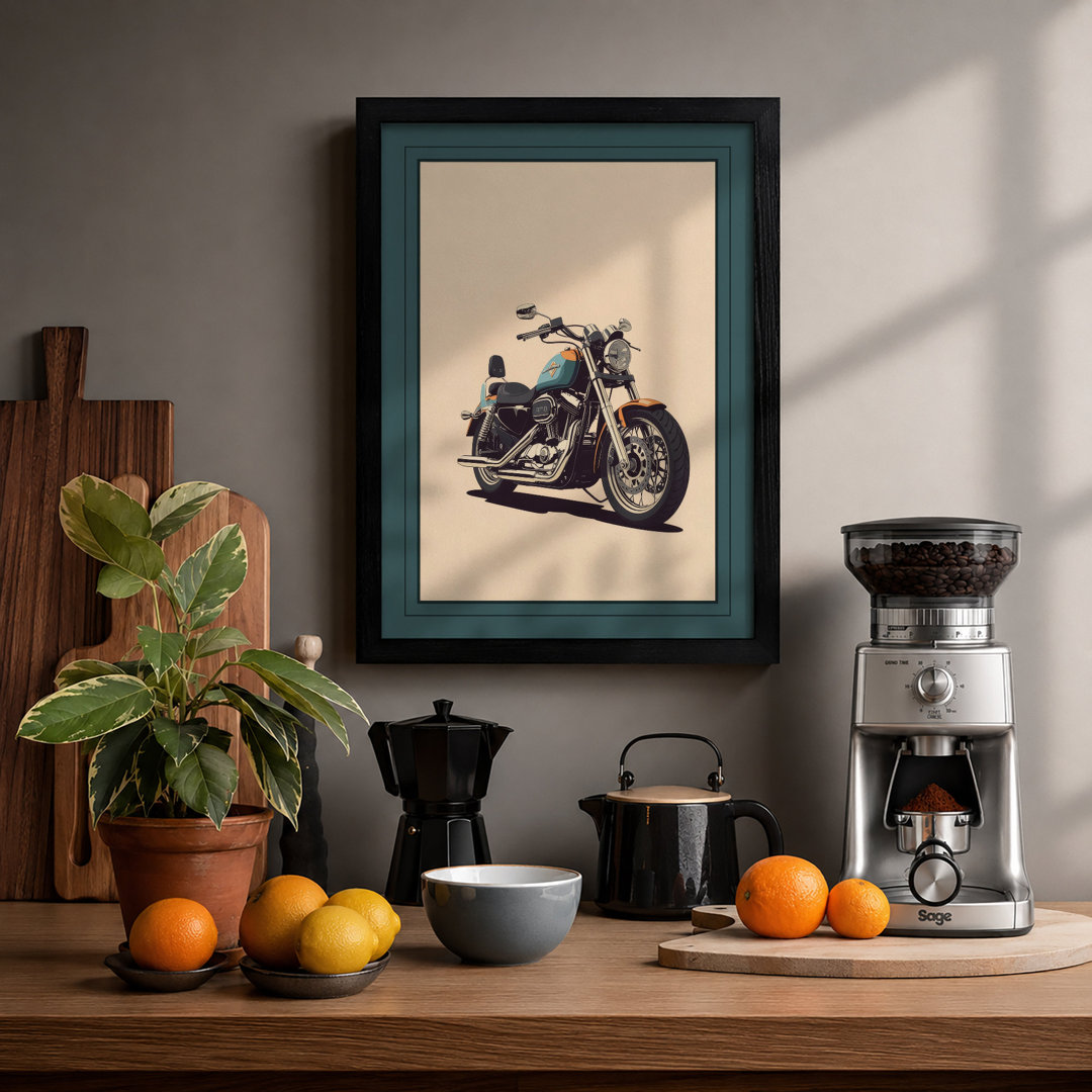 Classic Chrome Cruiser Vintage - Framed Print
