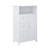 Compact Bathroom Storage Cabinet, White Mdf, Modern Style For Home Use