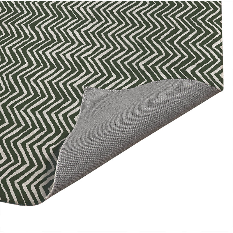 Tapis de bureau léger à chevrons, L 7 pi x L 5 pi, Chimichurri