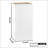 White Solid Wood Single Door Wall Cabinet-1828920652