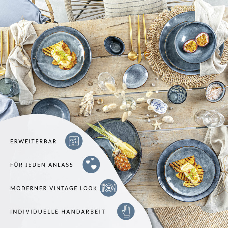 Russell 12 Piece Dinnerware Set, Service for 4