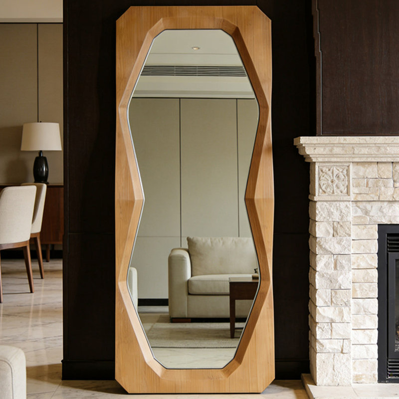 Rectangle Manufactured Wood Full Length Mirrors, 74.8" H x 35.43" W