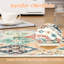 Rectangle Floral Washable Area Rug-1817852603
