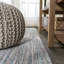 Tapis gris / turquoise Asahn Loom Modern Strie-1476583548