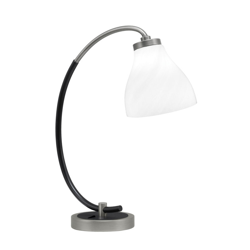 Lampe de bureau Aspremont, Graphite / noir mat, Blanc