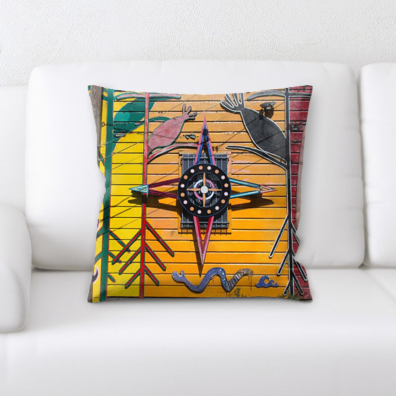 Microsuede Reversible Throw Pillow