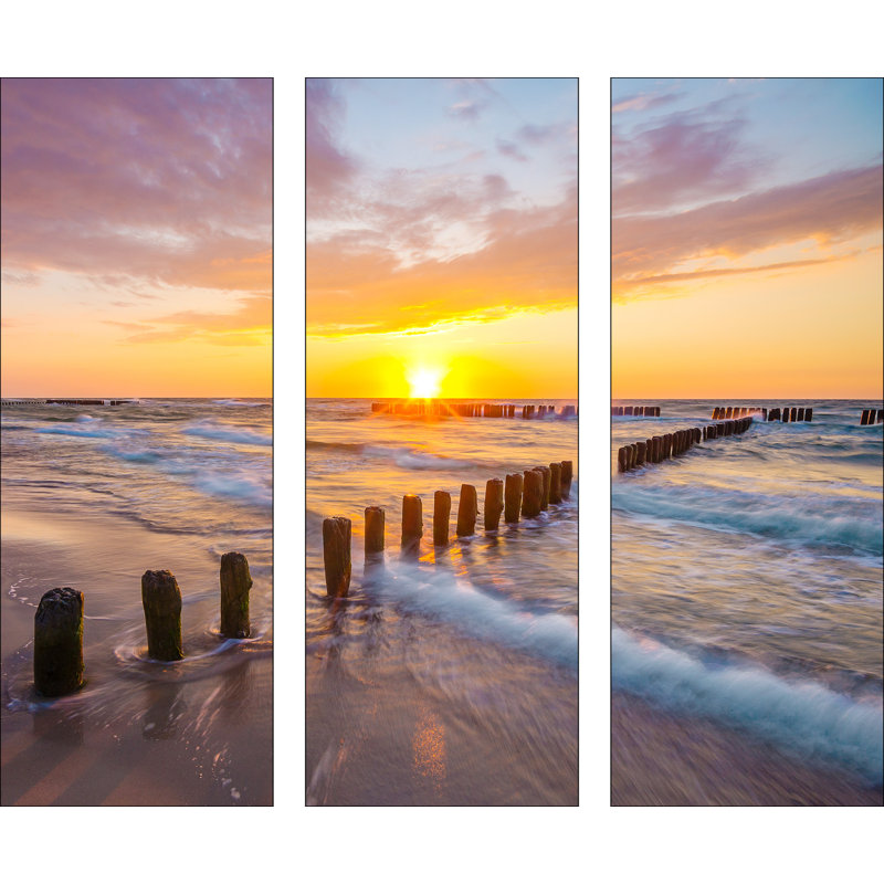 Way To Heaven - 3 Piece No Frame Print on Glass