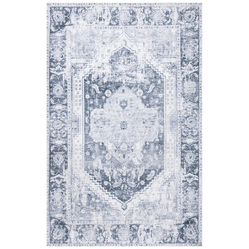 Classic Vintage Hand Tufted Performance Oriental Rug, Rectangle 6' x 9'