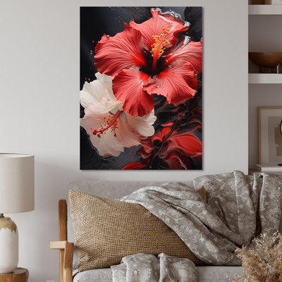 " Red Daisiy Flowers II "