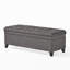 Armoire de salon en tissu gris - 50,04 po P x l 20,59 po H 18,30 po Panier de rangement 50 po 20,5 po 18,3 po-652742868