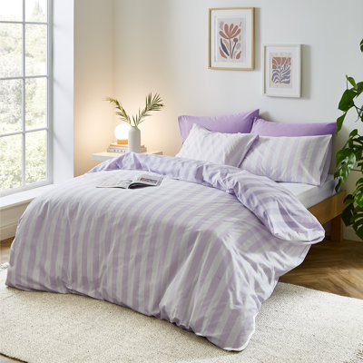 Stripe Tease Reversible Duvet Cover Set with Pillowcases