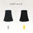 Royal Designs, Inc. BSO-704FC-6BLK/GL True Bell Basic Lamp Shade with Flame Clip, 3.5" x 6" x 6.25", Black-1033884292