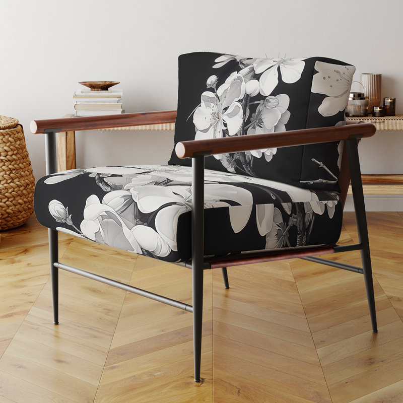Fauteuil d'appoint Curtisville - Apple Blossom, Noir, noir, noir, noir