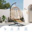 Balancelle en osier avec support et repose-pieds Urbanstyle Modern-1300027540