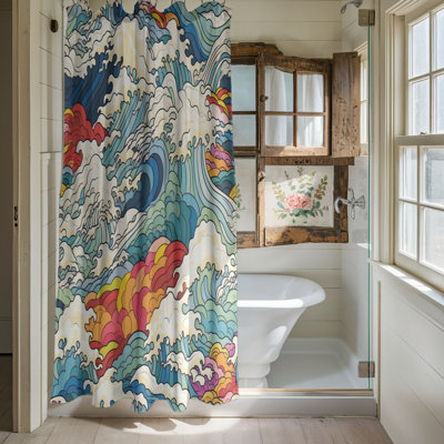 Rideau de douche Eastern Waves - Premium