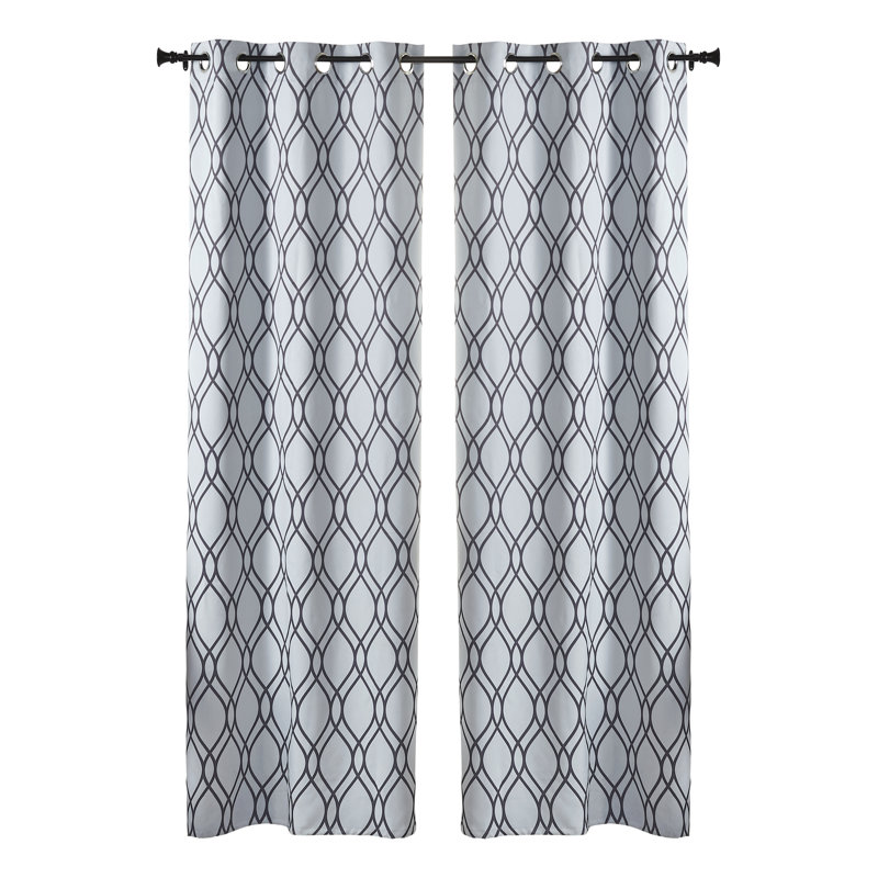 Ensemble de rideaux 2 pièces Trevor, Blanc, l 38 po x L 96 po