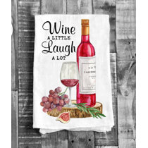 Italian Chef Vin Rouge Wine Themed Kitchen Linen Set - Includes 1 Kitchen  Towel, 1 Oven Mitt, and 1 Pot Holder
