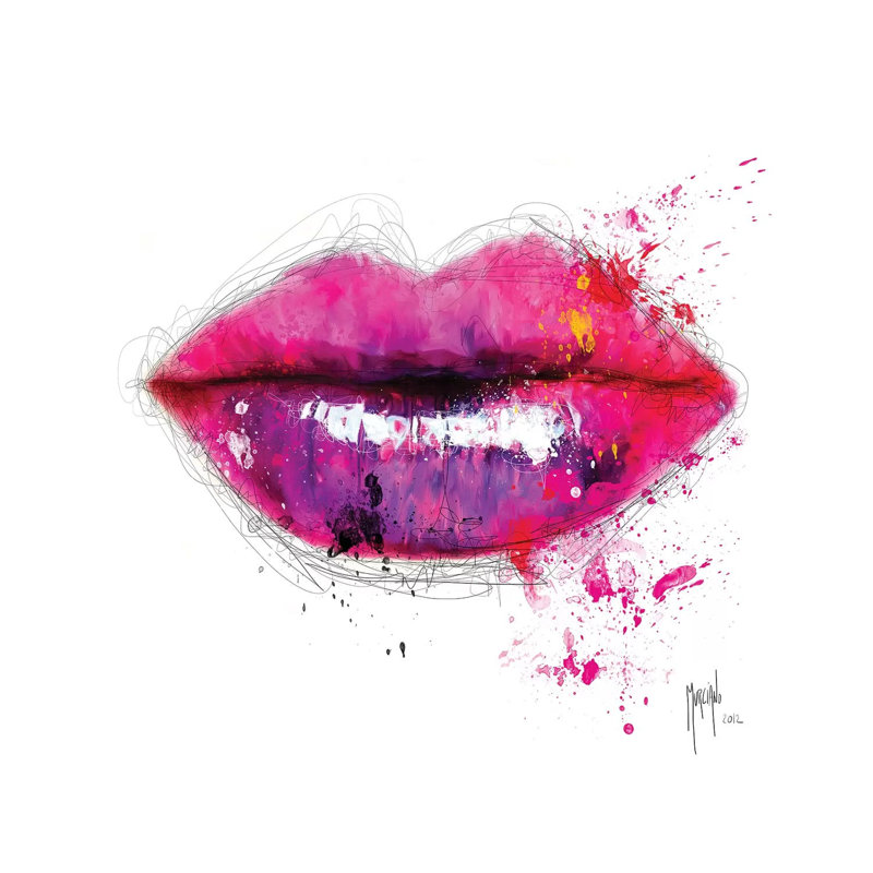 Colors of Kiss 1 Piece Wrapped Canvas Painting, 30.48 cm H x 30.48 cm W