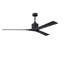 Nan XL 72" Ceiling Fan In Matte White And Matte Black Blades-61081323-62575382
