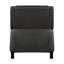 Fauteuil inclinable, dossier transitionnel, structure en bois massif avec pieds noirs inclinables dans le salon, base-1533435869