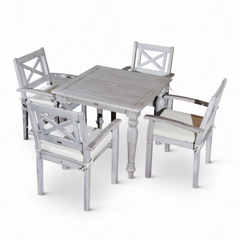 Ensemble repas carré 5 pièces