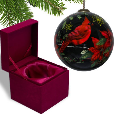 4'' Solid Colour Glass Ball Ornament