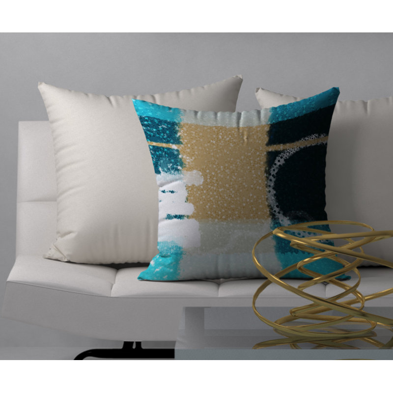Coussin décoratif carré éblouissant, 18 po x 18 po