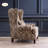 Cotton linen jacquard sponge chaise chair