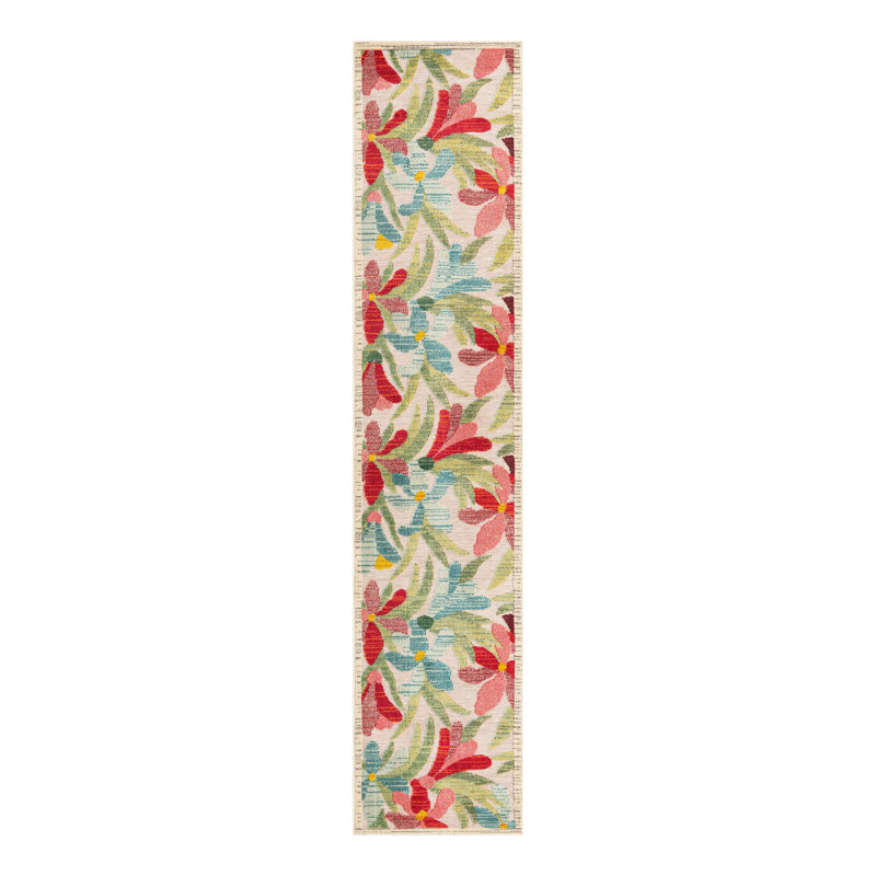 Wrought Studio Corniche Marelda Indoor/Outdoor Area Rug, Runner 2'7" x 12'