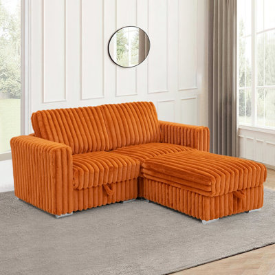 Canapé modulaire en L Corduroy