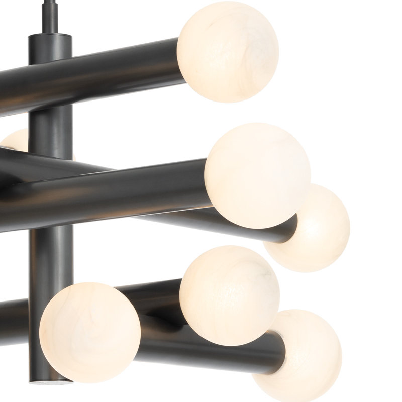 Dion Chandelier (Natural Brass), Oil Rubbed Bronze