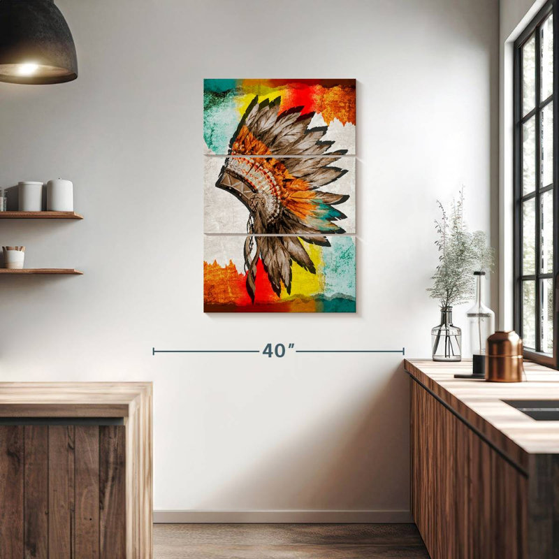 Lelar Native American Headwear, 38" H x 24" W