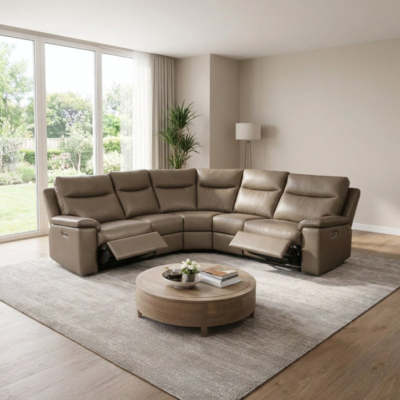 5 Seater Corner Sofa, Taupe