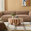 Table basse ronde en bois, salon