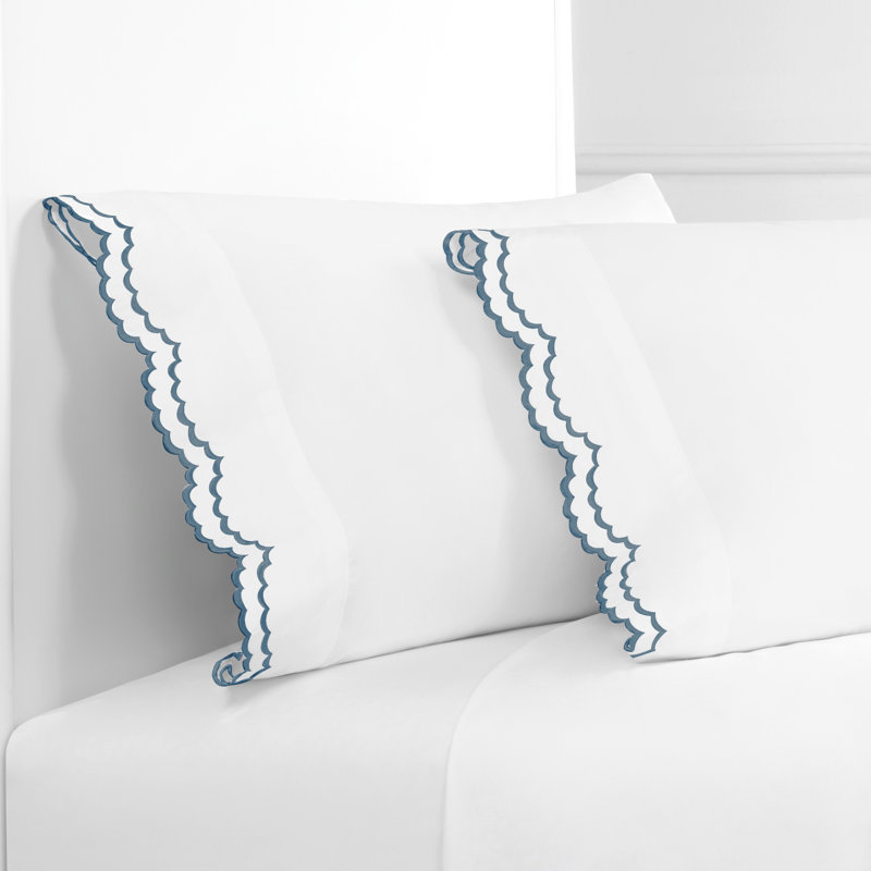 Bartlow - Set of 2, Standard Pillowcase, Navy/White