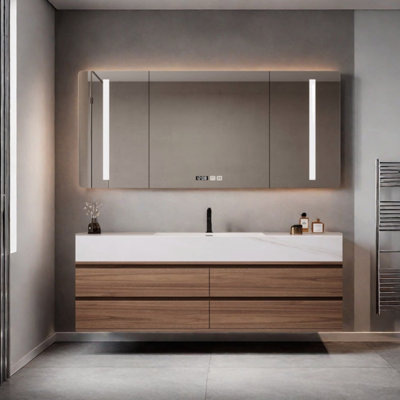 Modern minimalist style bathroom cabinet