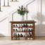 Banc de rangement pour chaussures en bois massif - hauteur de 39 pouces-936457533