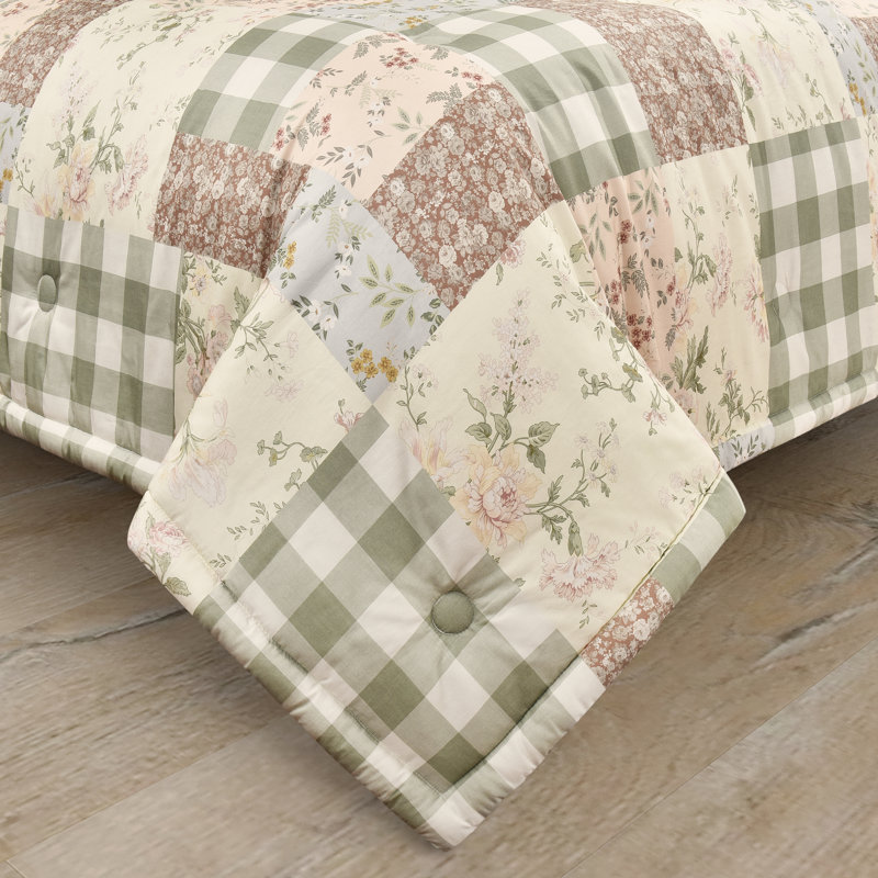 Ensemble d'édredon Elmira Dusty Rose, Édredon très grand et 2 taies décoratives stand