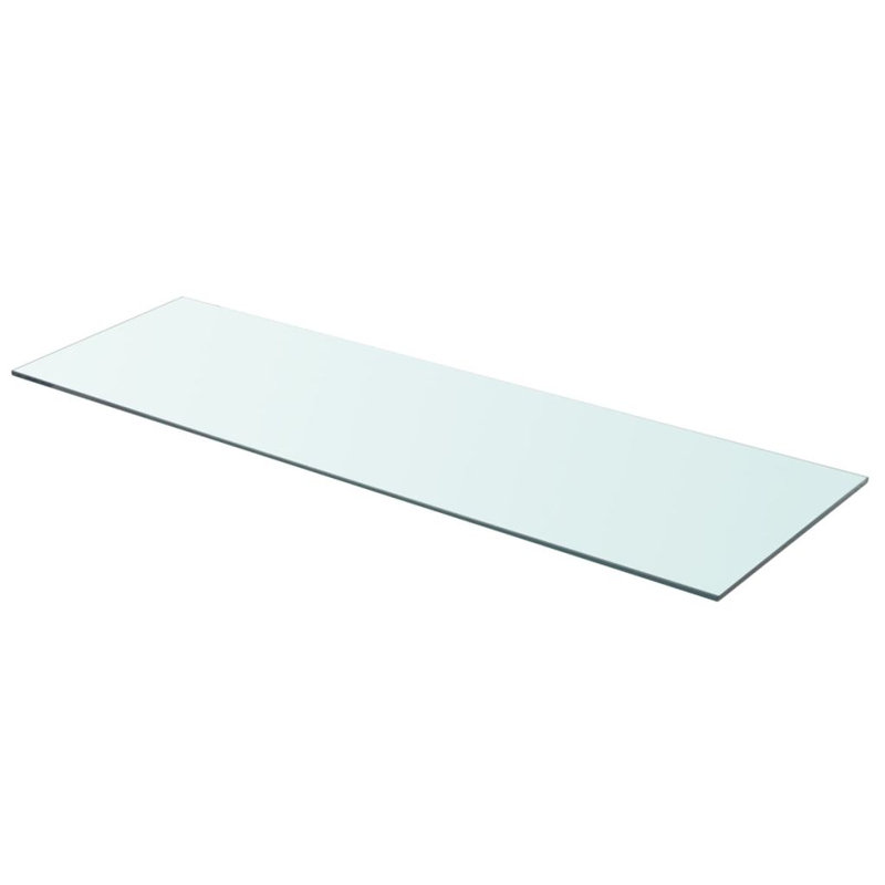 Glass Floating Shelf, 0.8cm H x 90cm W x 30cm D