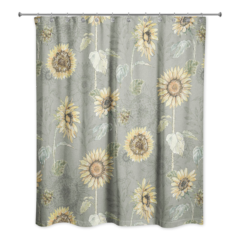 Rideau de douche simple Medemblik, Vert