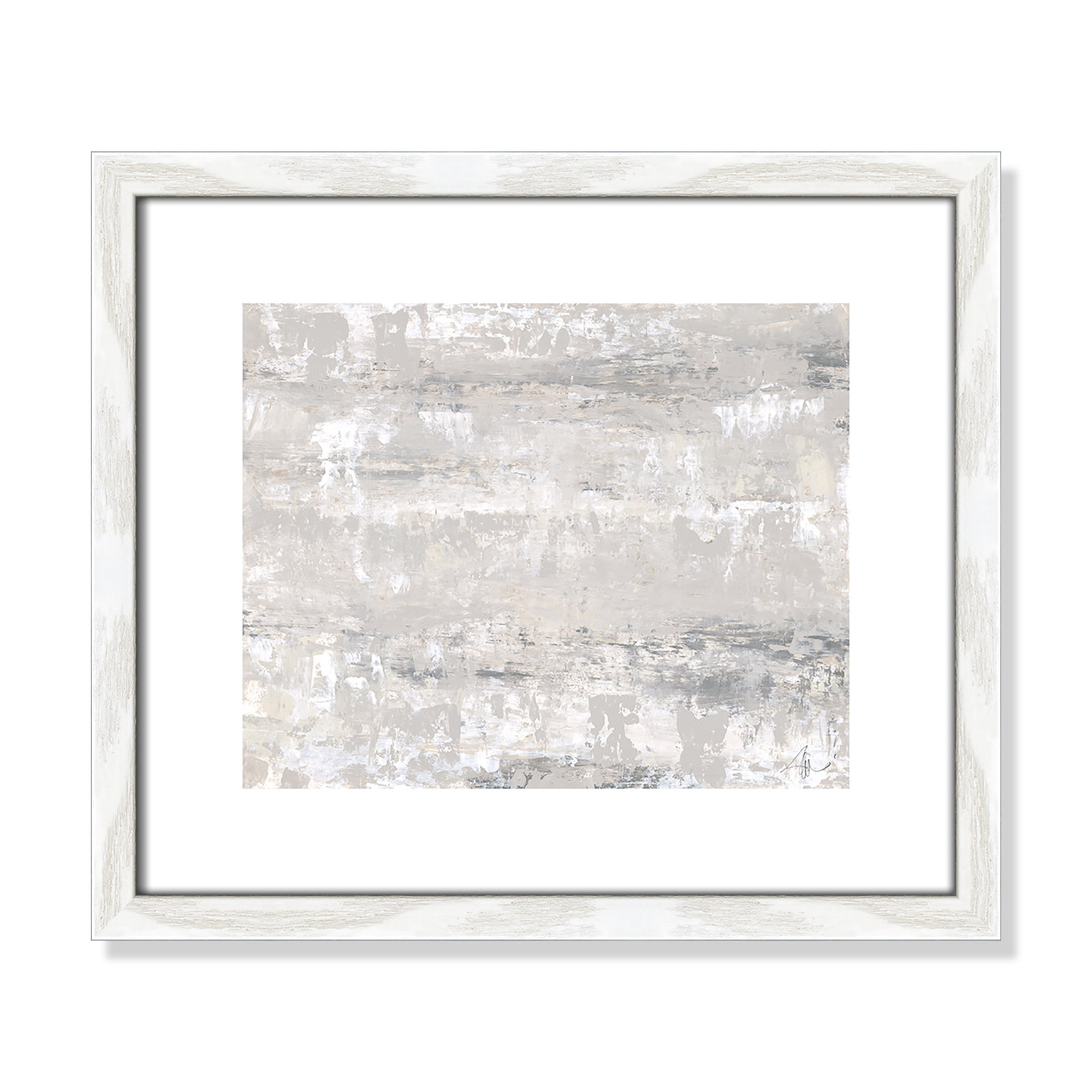 Tryston "Desert Winds" Print by Filippo Ioco, White Wood Framed Paper, 13" H x 15" W x 0.75" D