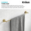 Porte-serviettes mural 24 po Elie-73196570