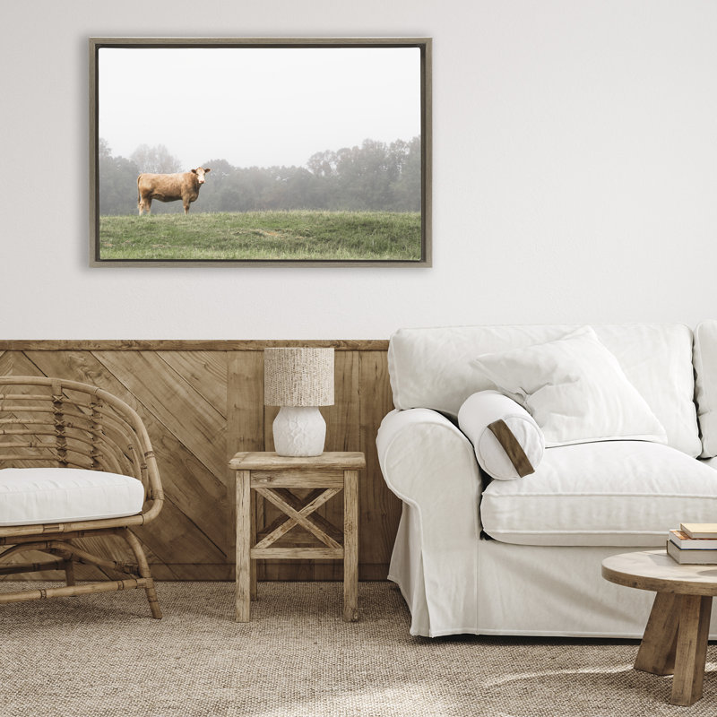 Cadre flottant Highland Grace, conception de J: L Design, H 21 po x l 31 po, Cadre flottant orme Montalcino
