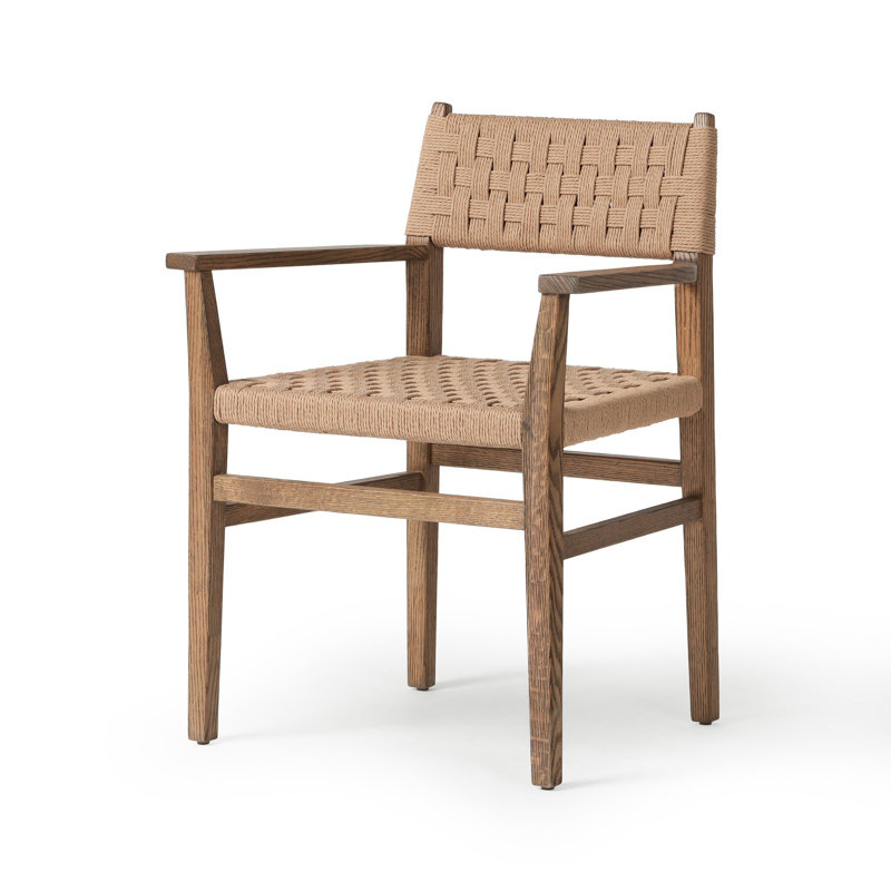 Bernadien Dining Armchair-Double Twisted Paper Cord