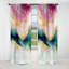 Abstrait Geode Marble Waves Pink III - Rideau occultant en marbre abstrait - 1 panneaux-107537422