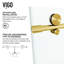 Elan E-Class 60-64" W x 76" H Sliding Frameless Shower Door with 3/8" Clear Glass-50553423