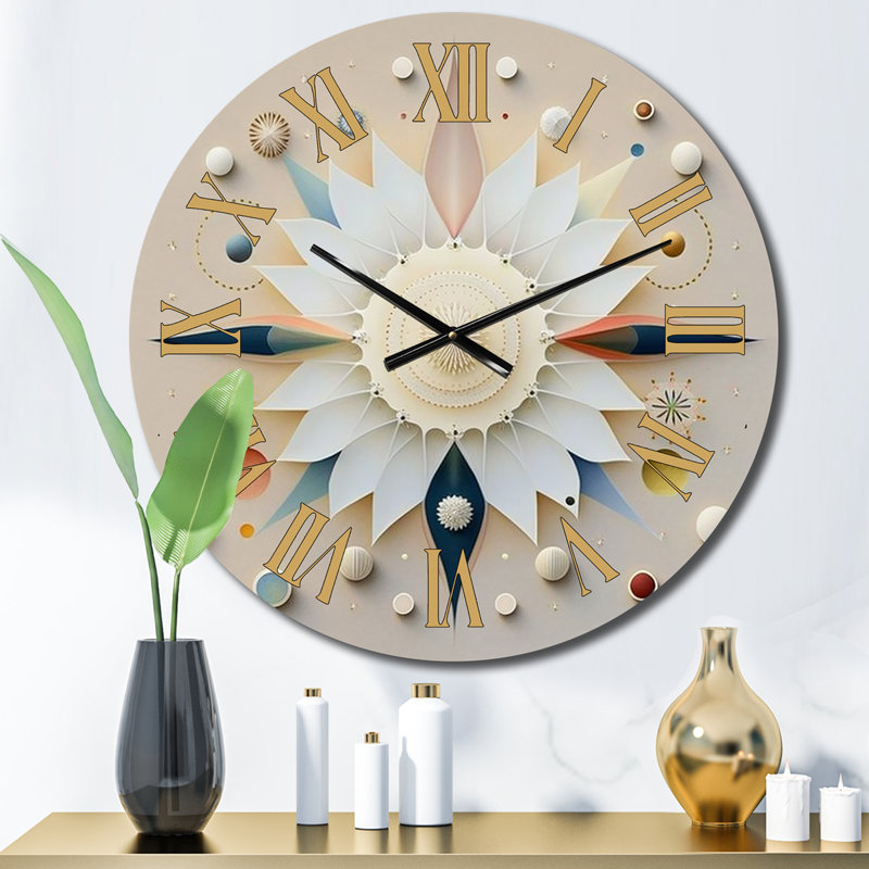 Horloge murale en spirale abstraite, Moyenne