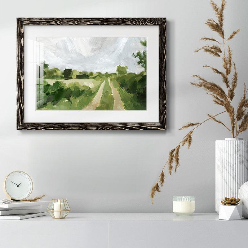 " Meadow Trail II " Print, Black, 18" H x 26" W x 1.5" D