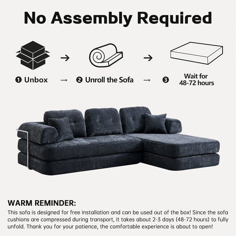 Sectional Sofa With Chaise, Modular Design